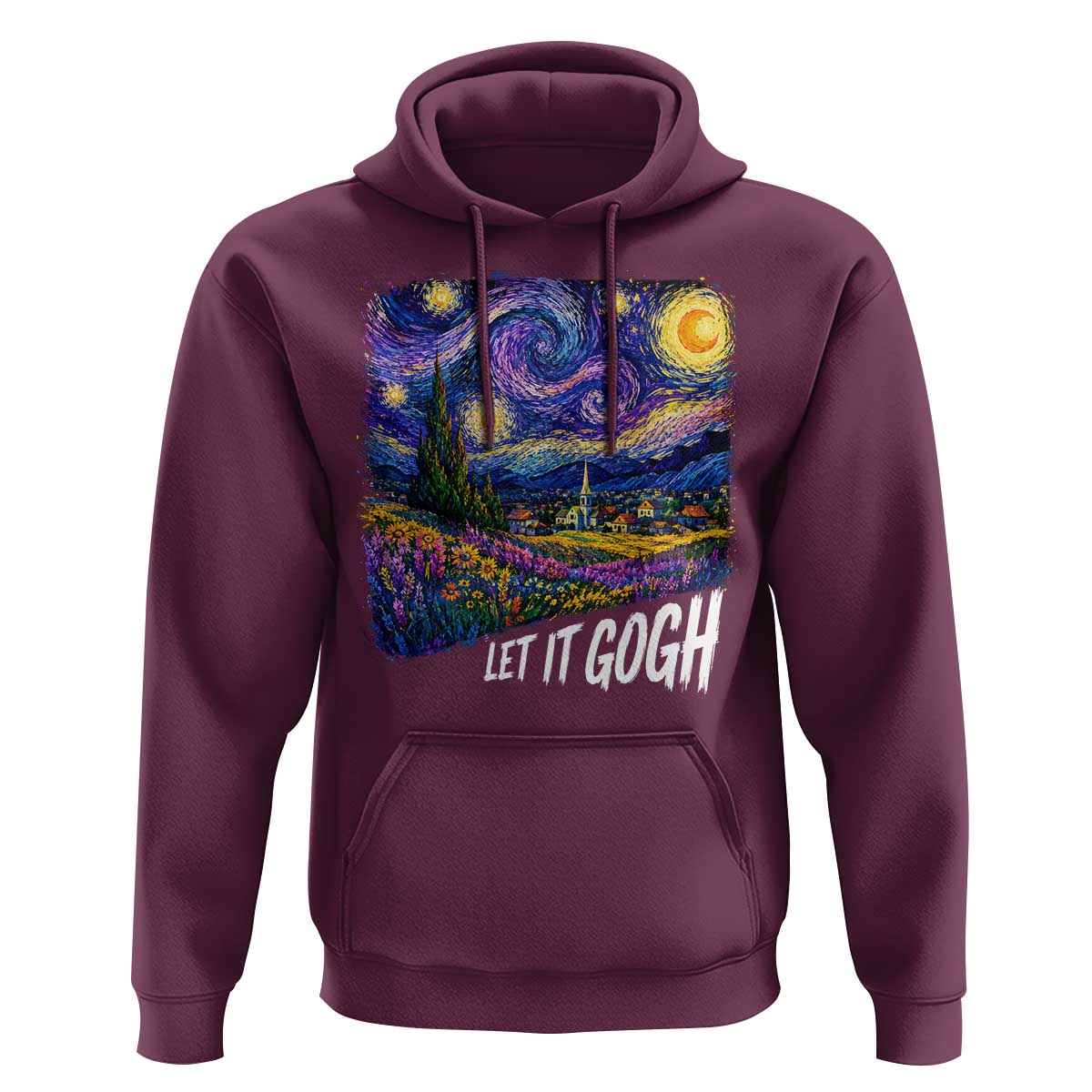Let it Gogh Funny Vincent Van Gogh Starry Night Hoodie