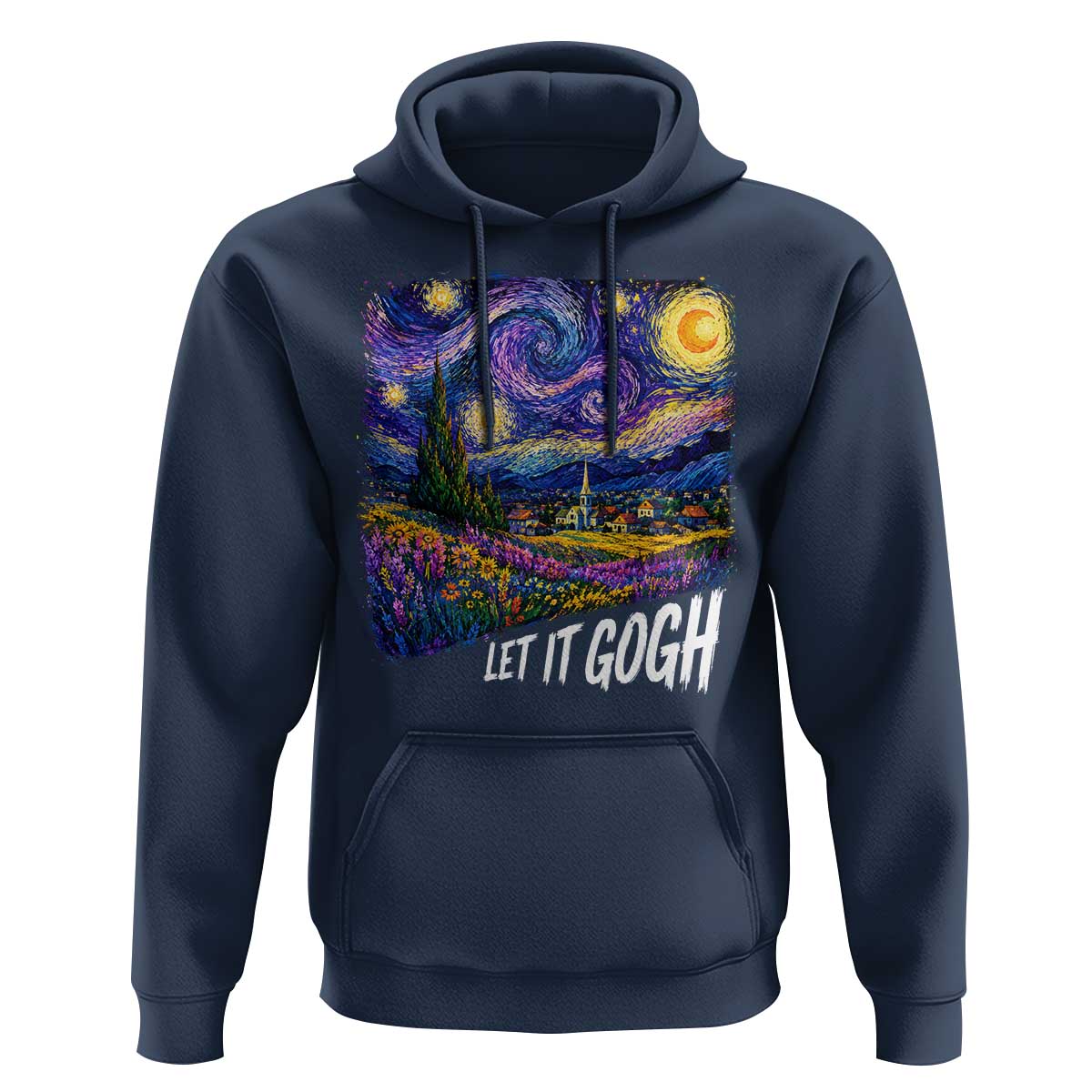 Let it Gogh Funny Vincent Van Gogh Starry Night Hoodie