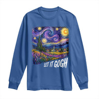 Let it Gogh Funny Vincent Van Gogh Starry Night Long Sleeve Shirt
