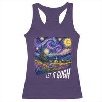 Let it Gogh Funny Vincent Van Gogh Starry Night Racerback Tank Top