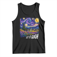 Let it Gogh Funny Vincent Van Gogh Starry Night Tank Top