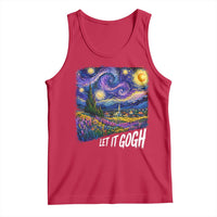 Let it Gogh Funny Vincent Van Gogh Starry Night Tank Top