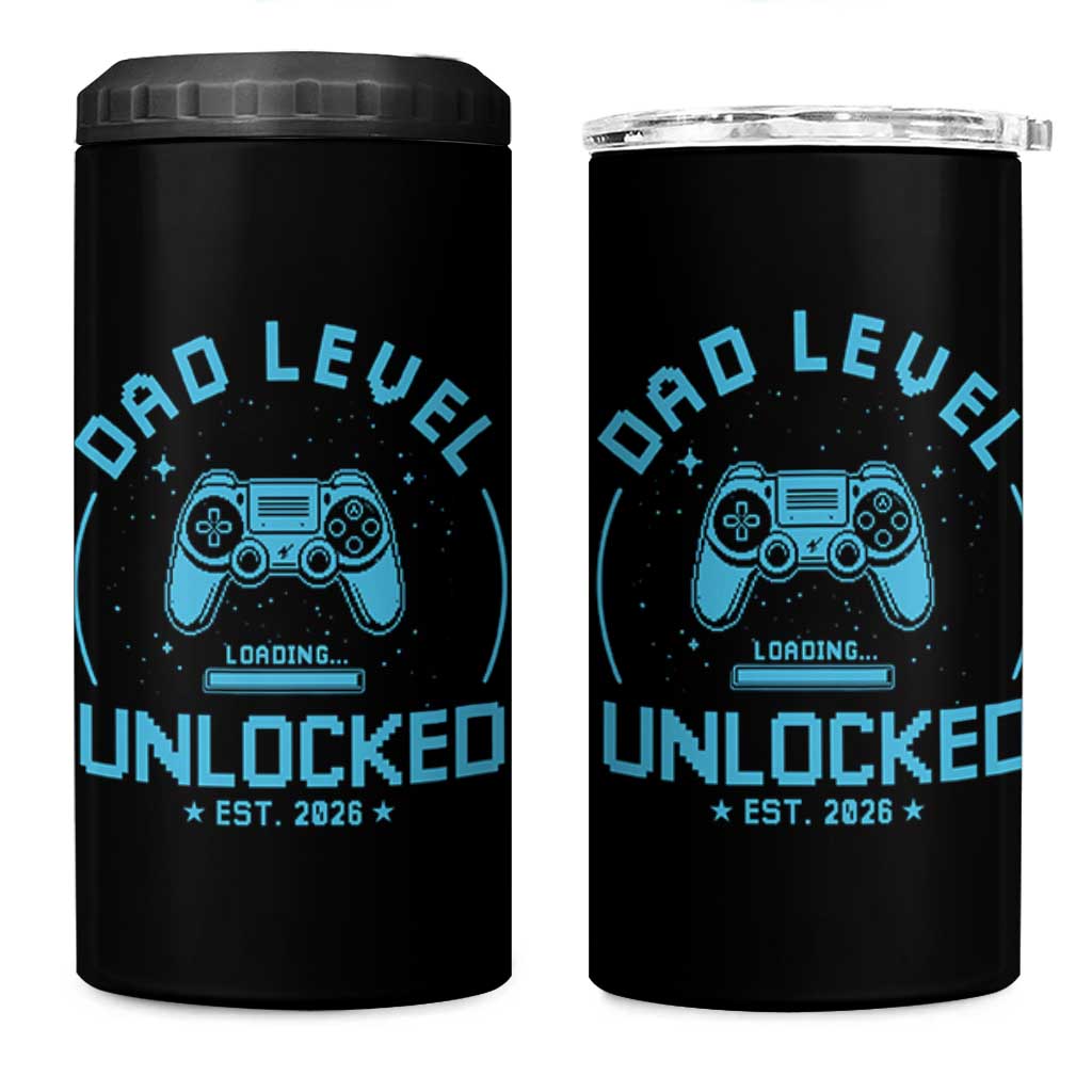 Promoted to Dad 2026 4 in 1 Can Cooler Tumbler New Dad Gifts for First Time Daddy Fathers Day