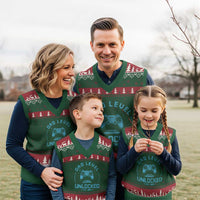 Promoted to Dad 2026 V-Neck Knit Sweater Vest New Dad Gifts for First Time Daddy Fathers Day
