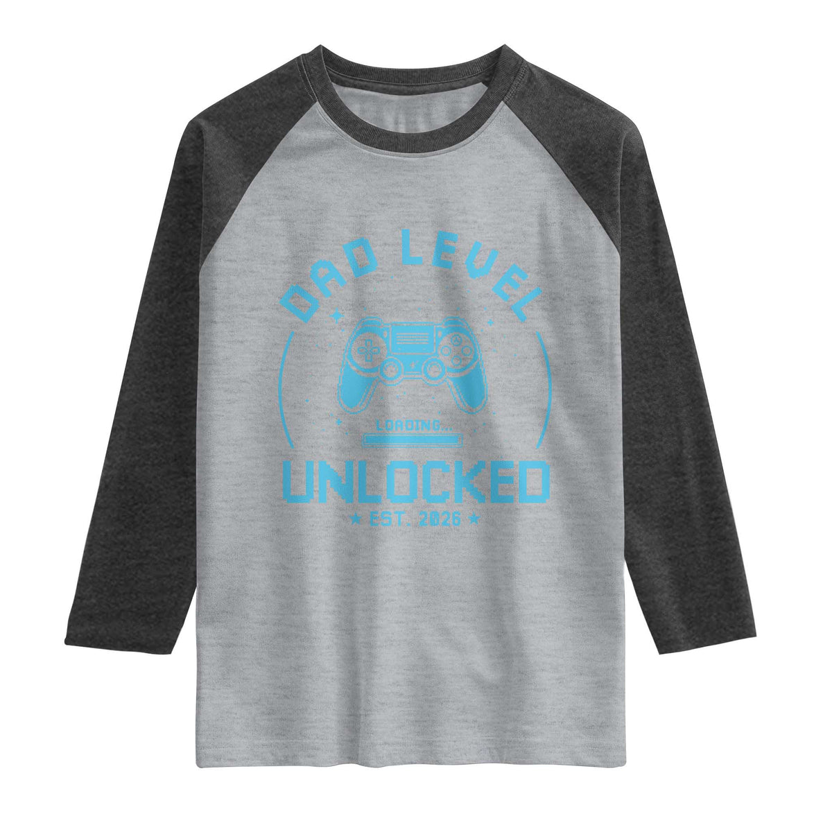 Promoted to Dad 2026 Raglan Shirt New Dad Gifts for First Time Daddy Fathers Day