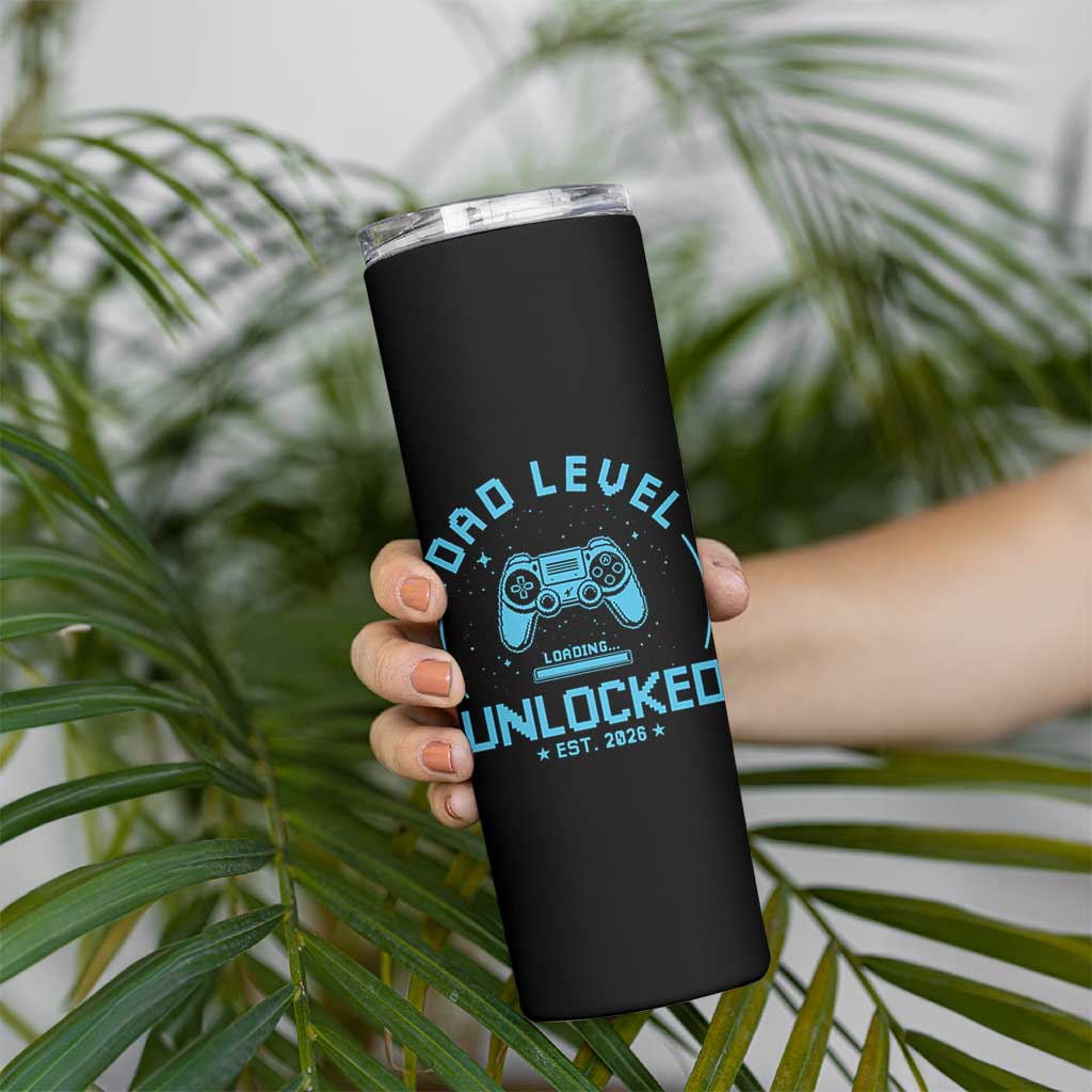 Promoted to Dad 2026 Skinny Tumbler New Dad Gifts for First Time Daddy Fathers Day