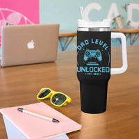 Promoted to Dad 2026 Tumbler With Handle New Dad Gifts for First Time Daddy Fathers Day