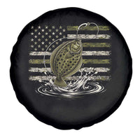 Flounder Fishing Camouflage American Flag Spare Tire Cover Patriotic Flatfish Angler Gift Saltwater Fishing Lovers