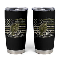 Flounder Fishing Camouflage American Flag Tumbler Cup Patriotic Flatfish Angler Gift Saltwater Fishing Lovers