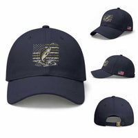 Camouflage American Flag Trout Fishing Baseball Cap Patriotic Saltwater Angler Gift Sea Fishing Lovers