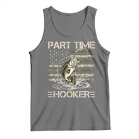 Part Time Hooker Tank Top Retro Funny Fishing Camouflage Camo US Flag