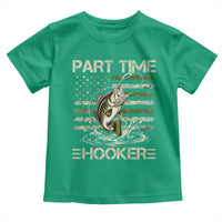 Part Time Hooker Toddler T Shirt Retro Funny Fishing Camouflage Camo US Flag