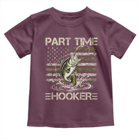 Part Time Hooker Toddler T Shirt Retro Funny Fishing Camouflage Camo US Flag