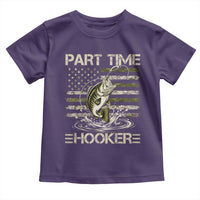 Part Time Hooker Toddler T Shirt Retro Funny Fishing Camouflage Camo US Flag