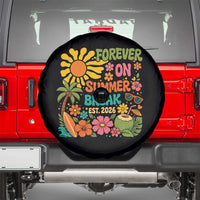 Retired Teacher Gift Spare Tire Cover Forever On Summer Break Retirement 2026 Vintage Flower Graphic
