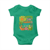 Retired Teacher Gift Baby Onesie Forever On Summer Break Retirement 2026 Vintage Flower Graphic