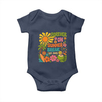 Retired Teacher Gift Baby Onesie Forever On Summer Break Retirement 2026 Vintage Flower Graphic