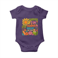 Retired Teacher Gift Baby Onesie Forever On Summer Break Retirement 2026 Vintage Flower Graphic