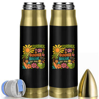 Retired Teacher Gift Bullet Tumbler Forever On Summer Break Retirement 2026 Vintage Flower Graphic