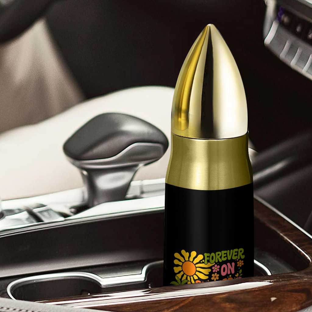 Retired Teacher Gift Bullet Tumbler Forever On Summer Break Retirement 2026 Vintage Flower Graphic