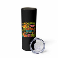 Retired Teacher Gift Skinny Tumbler Forever On Summer Break Retirement 2026 Vintage Flower Graphic