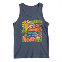 Retired Teacher Gift Tank Top Forever On Summer Break Retirement 2026 Vintage Flower Graphic