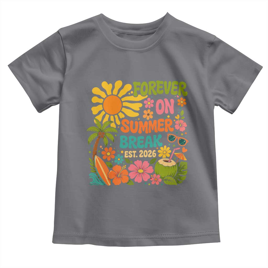 Retired Teacher Gift Toddler T Shirt Forever On Summer Break Retirement 2026 Vintage Flower Graphic