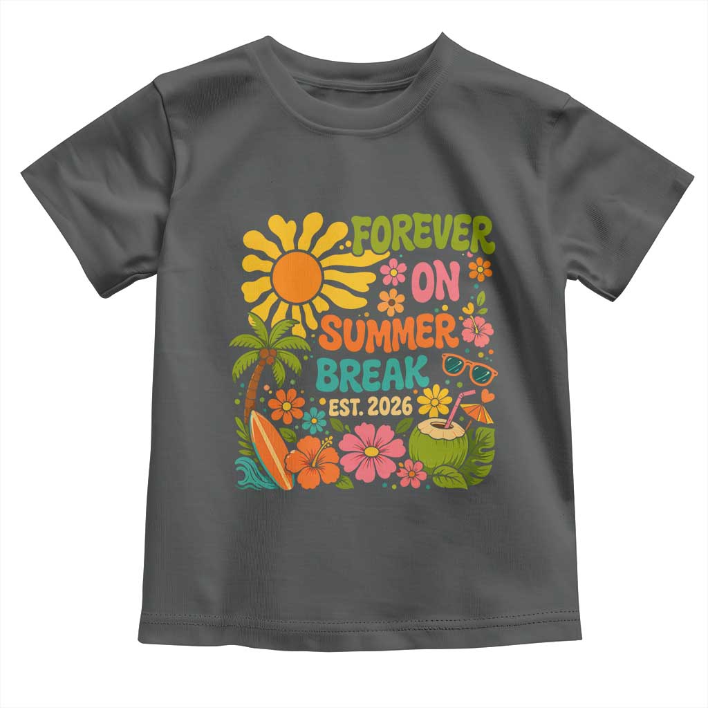 Retired Teacher Gift Toddler T Shirt Forever On Summer Break Retirement 2026 Vintage Flower Graphic