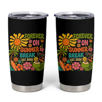 Retired Teacher Gift Tumbler Cup Forever On Summer Break Retirement 2026 Vintage Flower Graphic