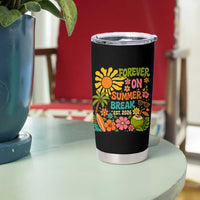 Retired Teacher Gift Tumbler Cup Forever On Summer Break Retirement 2026 Vintage Flower Graphic