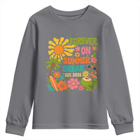 Retired Teacher Gift Youth Sweatshirt Forever On Summer Break Retirement 2026 Vintage Flower Graphic