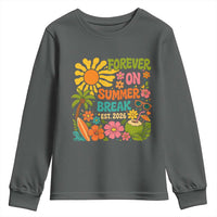 Retired Teacher Gift Youth Sweatshirt Forever On Summer Break Retirement 2026 Vintage Flower Graphic