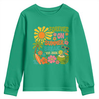 Retired Teacher Gift Youth Sweatshirt Forever On Summer Break Retirement 2026 Vintage Flower Graphic