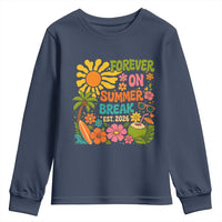 Retired Teacher Gift Youth Sweatshirt Forever On Summer Break Retirement 2026 Vintage Flower Graphic