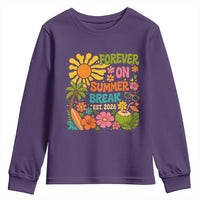 Retired Teacher Gift Youth Sweatshirt Forever On Summer Break Retirement 2026 Vintage Flower Graphic