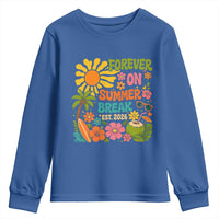 Retired Teacher Gift Youth Sweatshirt Forever On Summer Break Retirement 2026 Vintage Flower Graphic