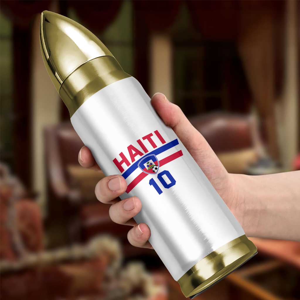 Haiti Haitian Flag Bullet Tumbler Proud Haitienne Cheer Country Favorite Spirit Game Caribbean Souvenir