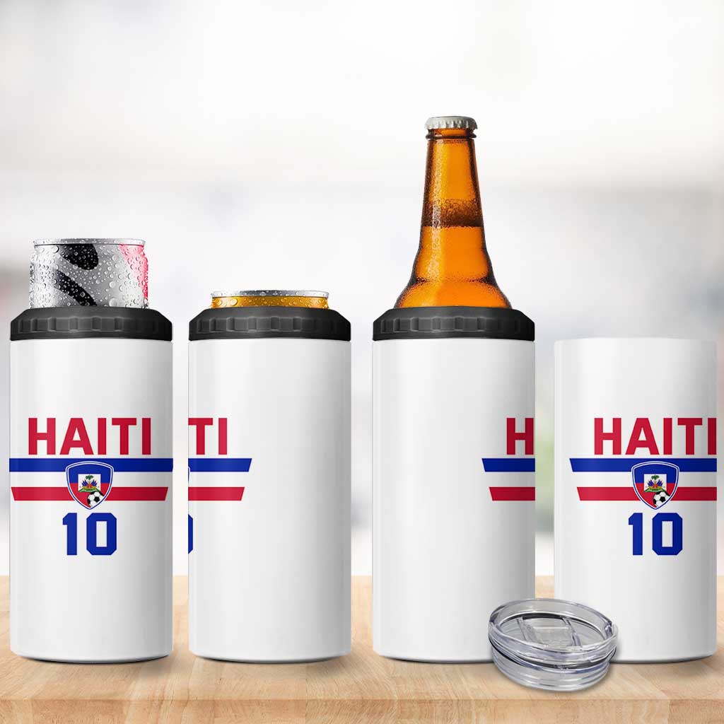Haiti Haitian Flag 4 in 1 Can Cooler Tumbler Proud Haitienne Cheer Country Favorite Spirit Game Caribbean Souvenir