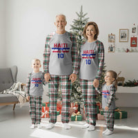 Haiti Haitian Flag Plaid Pajama Set Proud Haitienne Cheer Country Favorite Spirit Game Caribbean Souvenir