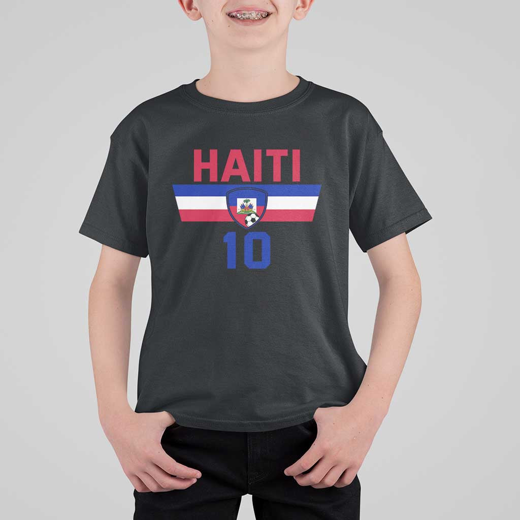Haiti Haitian Flag T Shirt For Kid Proud Haitienne Cheer Country Favorite Spirit Game Caribbean Souvenir