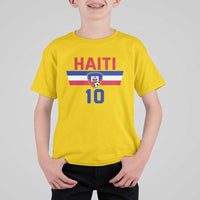 Haiti Haitian Flag T Shirt For Kid Proud Haitienne Cheer Country Favorite Spirit Game Caribbean Souvenir