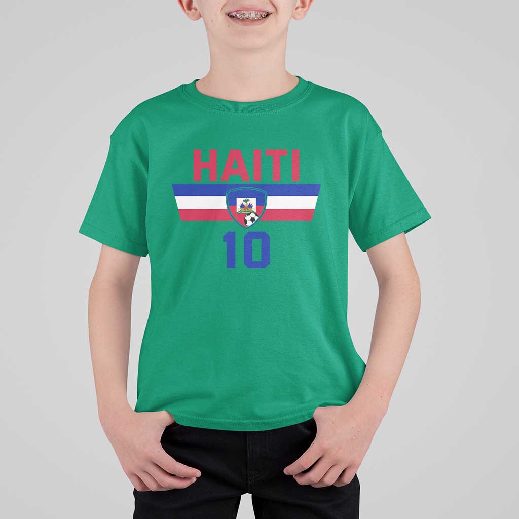 Haiti Haitian Flag T Shirt For Kid Proud Haitienne Cheer Country Favorite Spirit Game Caribbean Souvenir