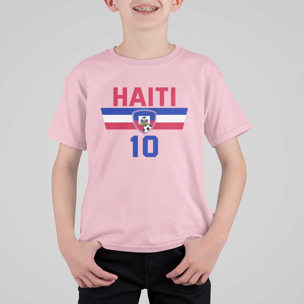 Haiti Haitian Flag T Shirt For Kid Proud Haitienne Cheer Country Favorite Spirit Game Caribbean Souvenir