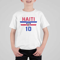 Haiti Haitian Flag T Shirt For Kid Proud Haitienne Cheer Country Favorite Spirit Game Caribbean Souvenir
