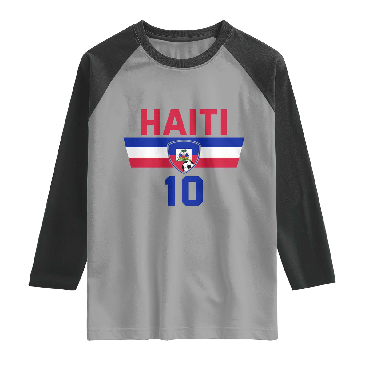 Haiti Haitian Flag Raglan Shirt Proud Haitienne Cheer Country Favorite Spirit Game Caribbean Souvenir
