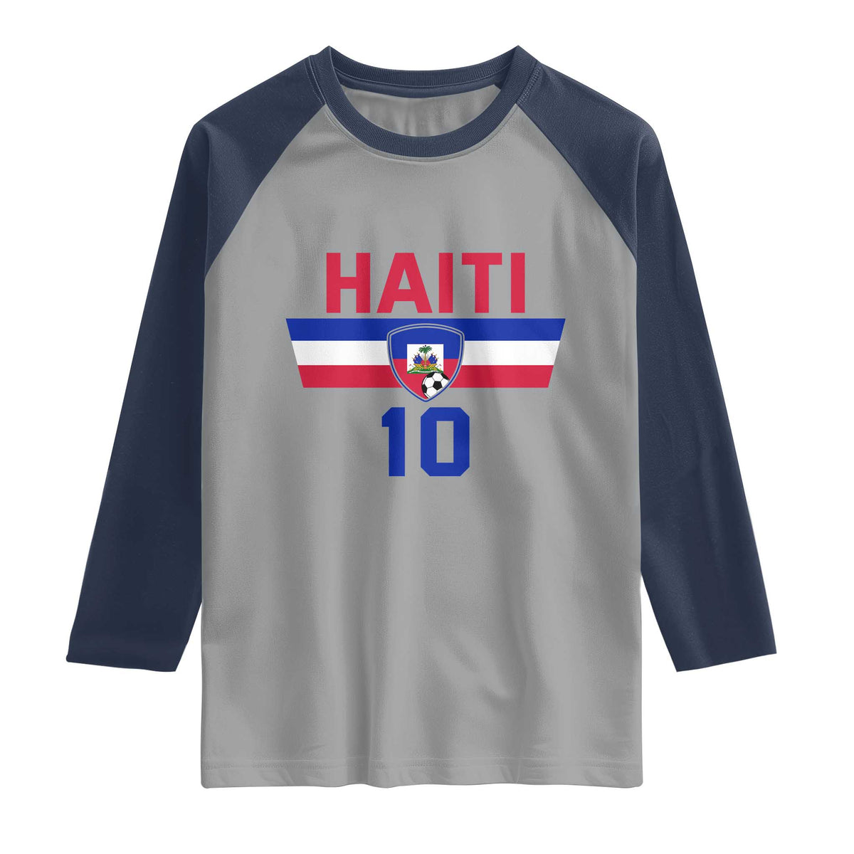 Haiti Haitian Flag Raglan Shirt Proud Haitienne Cheer Country Favorite Spirit Game Caribbean Souvenir