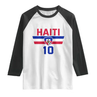 Haiti Haitian Flag Raglan Shirt Proud Haitienne Cheer Country Favorite Spirit Game Caribbean Souvenir
