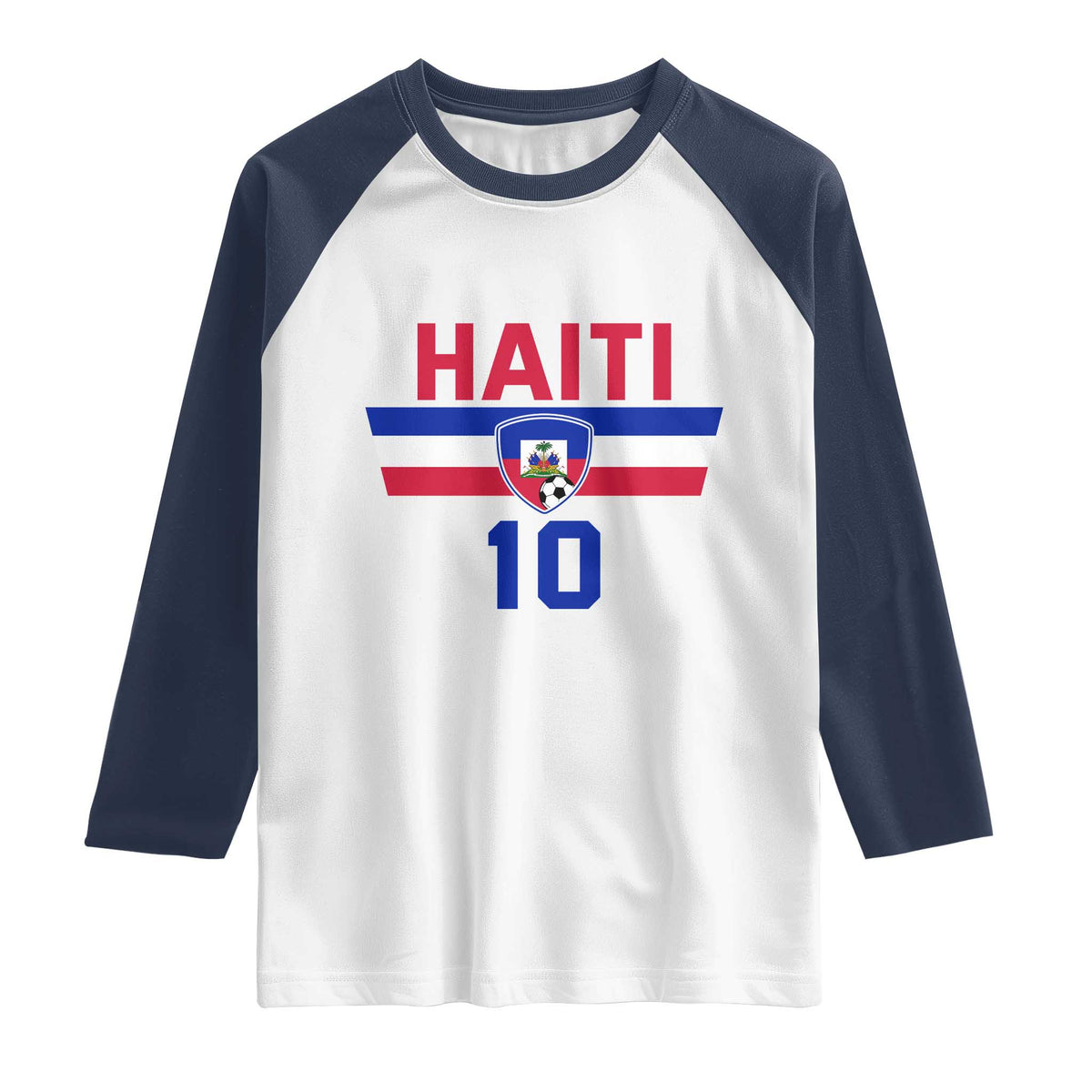 Haiti Haitian Flag Raglan Shirt Proud Haitienne Cheer Country Favorite Spirit Game Caribbean Souvenir