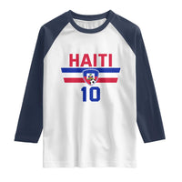 Haiti Haitian Flag Raglan Shirt Proud Haitienne Cheer Country Favorite Spirit Game Caribbean Souvenir