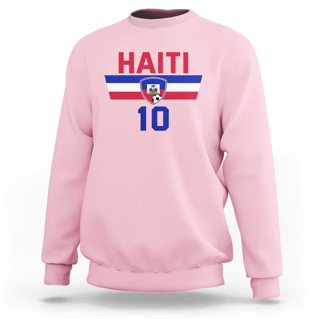 Haiti Haitian Flag Sweatshirt Proud Haitienne Cheer Country Favorite Spirit Game Caribbean Souvenir